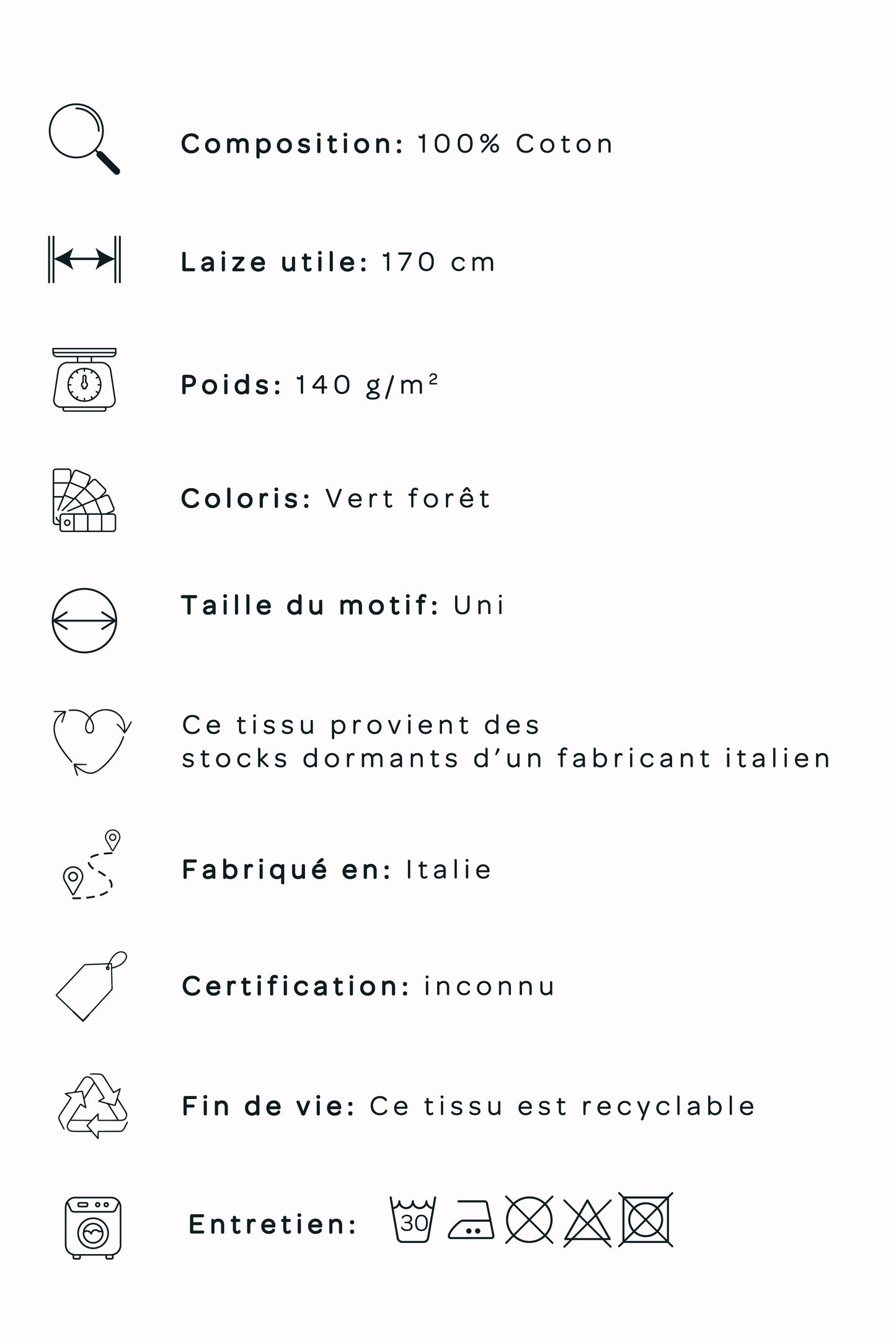 Jersey de coton - Vert forêt