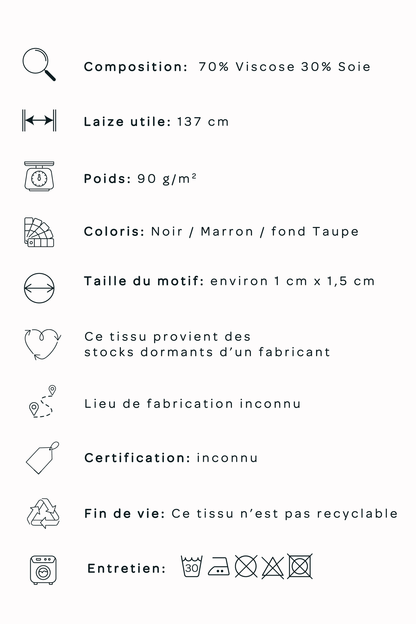 Twill de viscose et soie imprimé léopard
