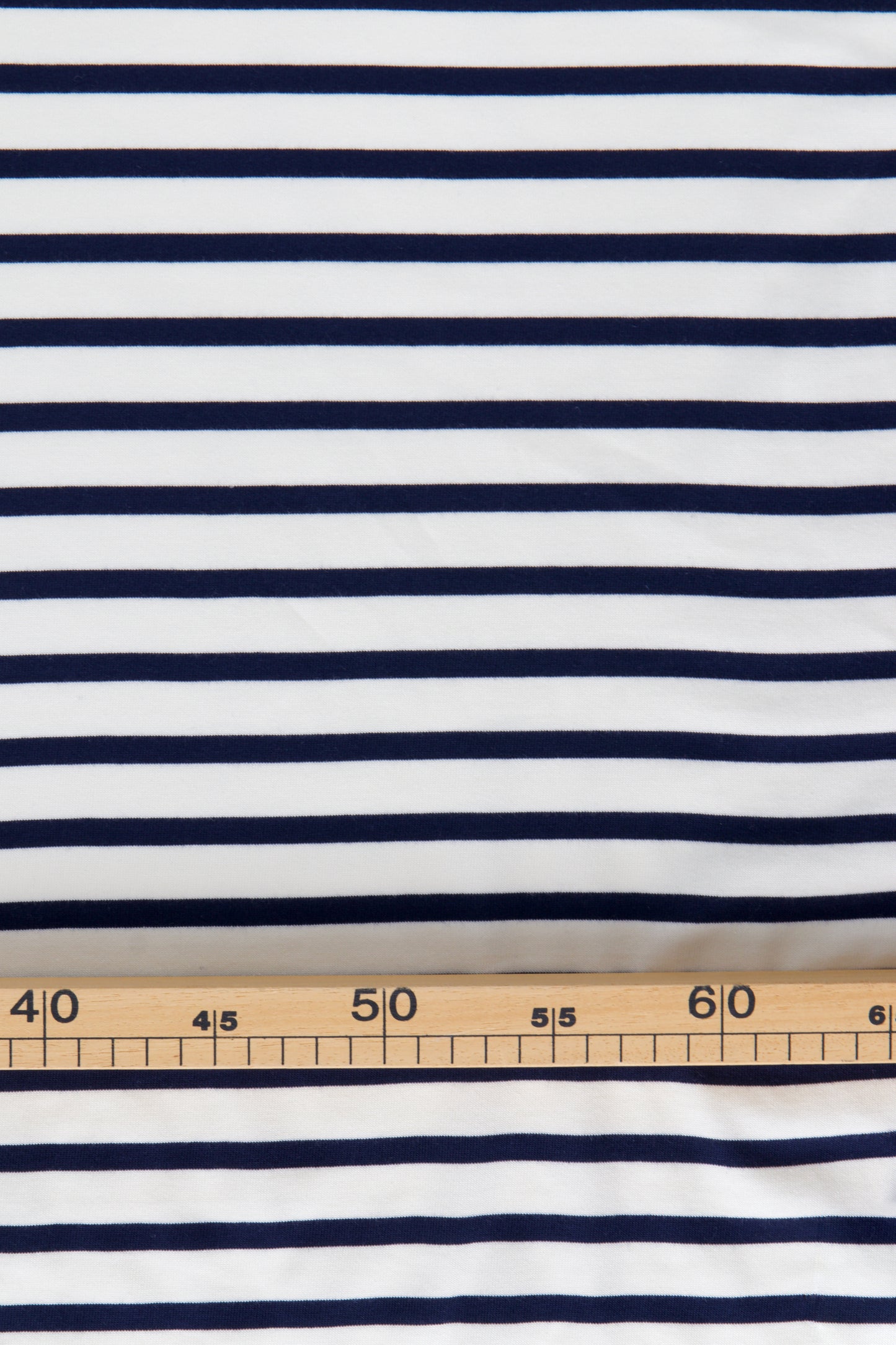 Jersey de coton marinière - Ecru / bleu nuit