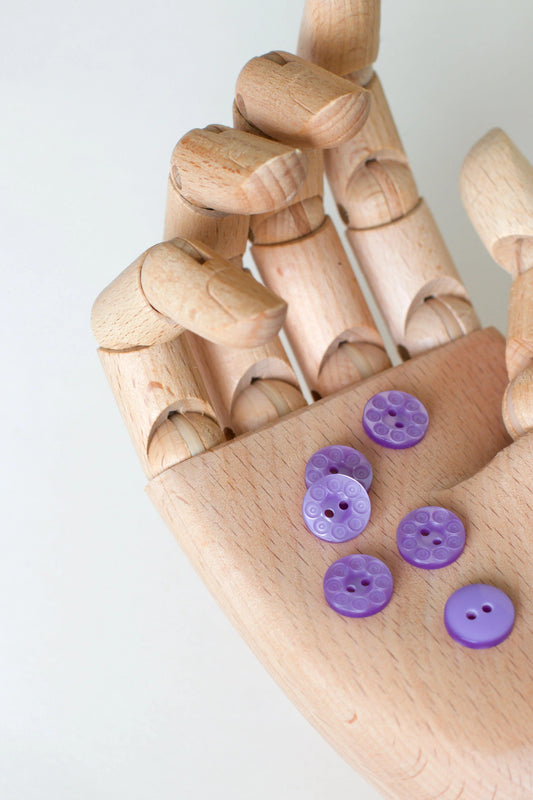 Boutons vintages 13 mm - Glycine Ma boutique