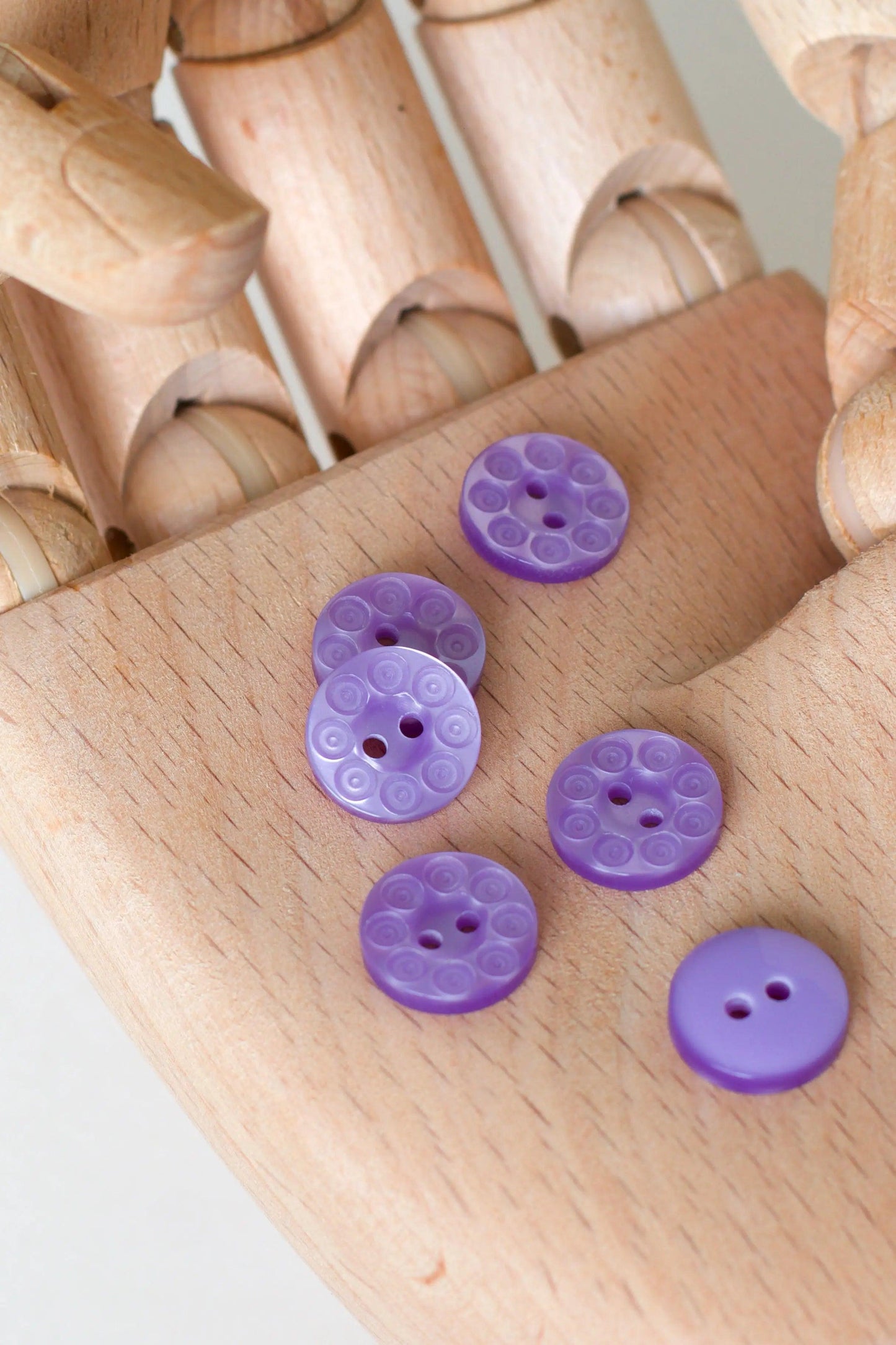 Boutons vintages 13 mm - Glycine Ma boutique