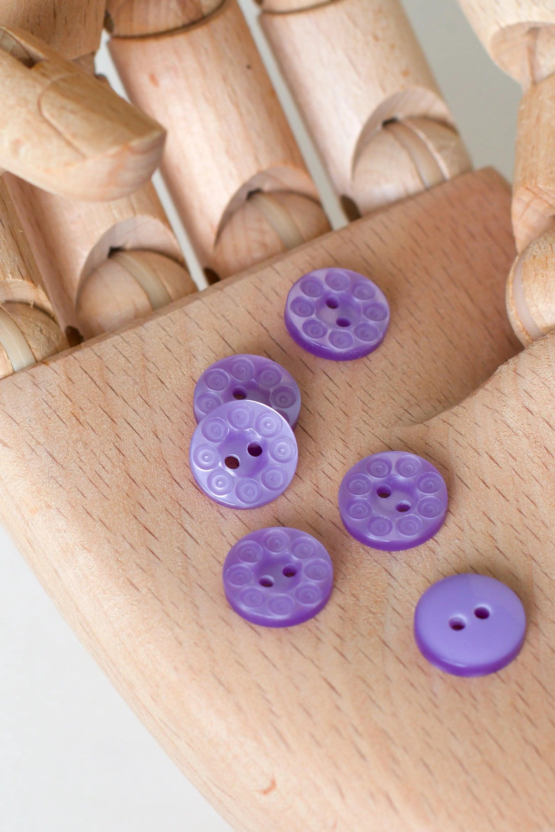 Boutons vintages 13 mm - Glycine Ma boutique