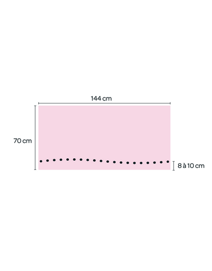 Crêpe de viscose géométrique / Coupon 70 x 144 cm