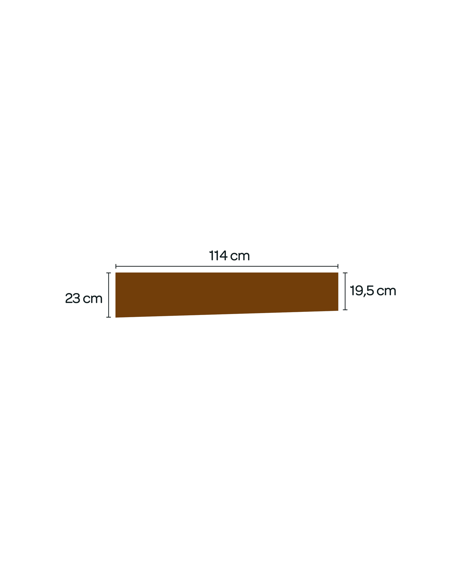 Velours côtelé - Caramel / Coupon 20 x 114 cm