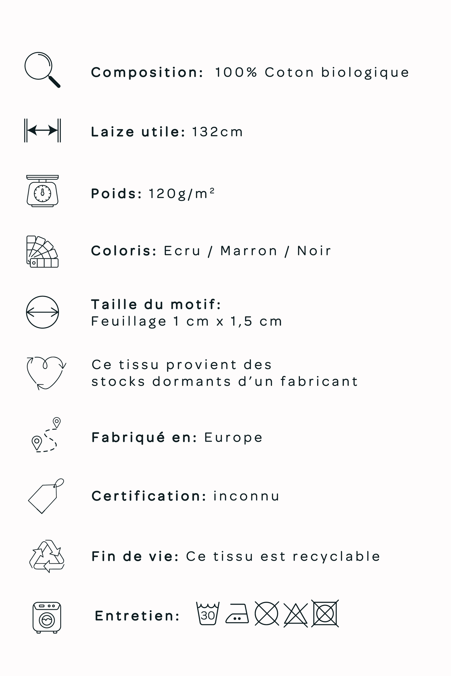 Double gaze de coton bio imprimée