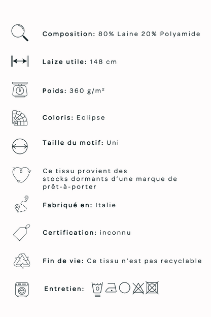 Drap de laine - Eclipse