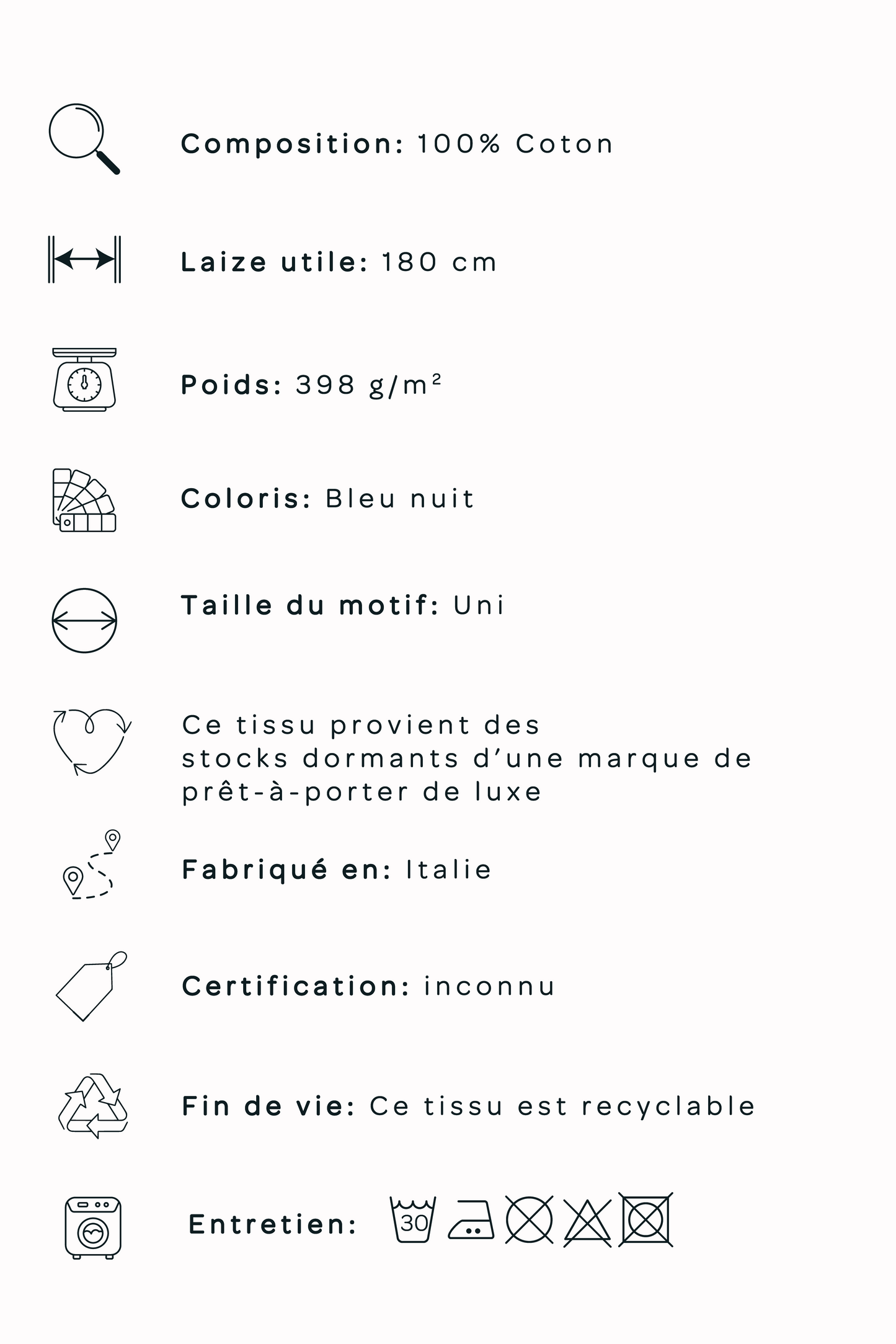 Molleton Sweat - Bleu nuit