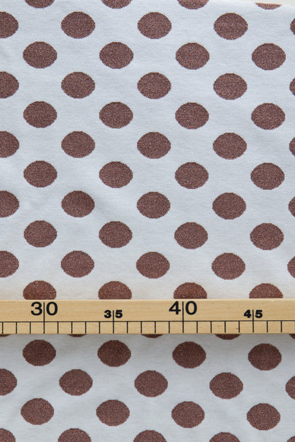 Jacquard à pois lurex