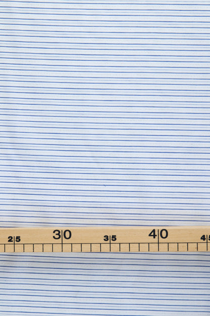 Popeline viscose/coton - Rayée lurex