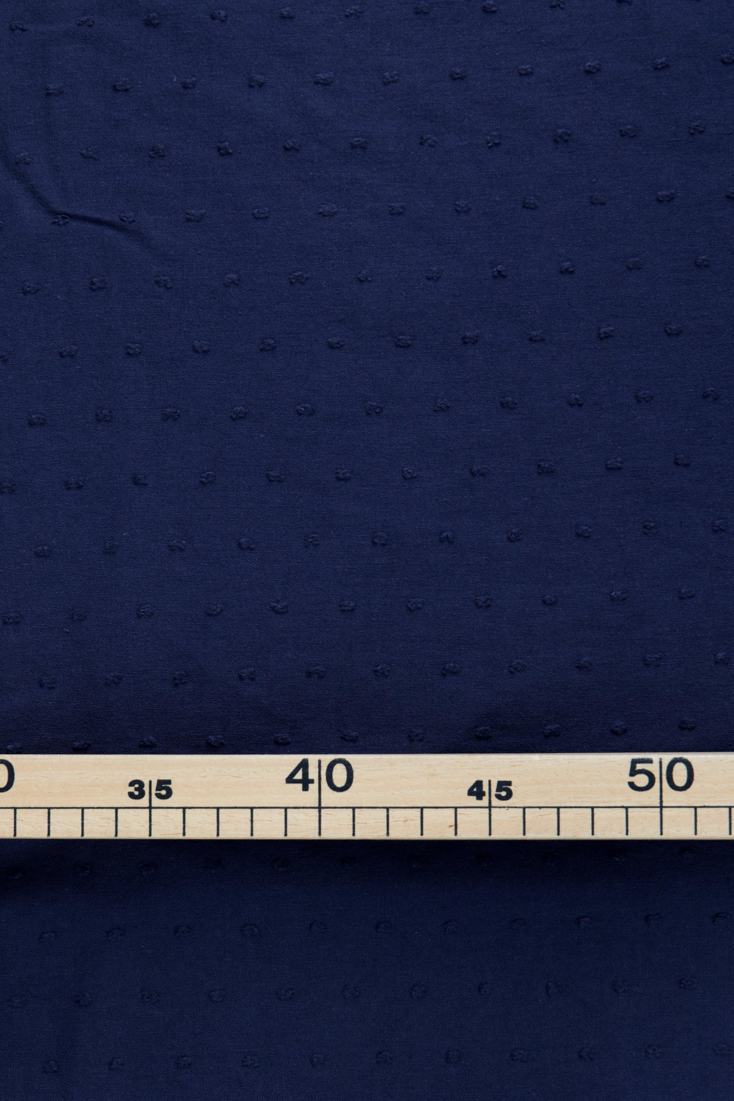 Plumetis de coton bleu nuit
