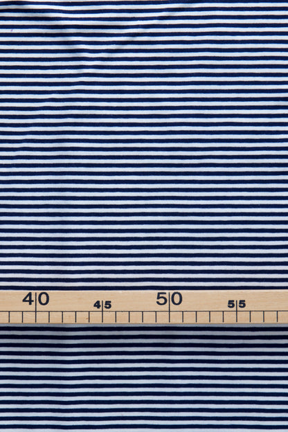 Jersey de coton bio - marinière mini