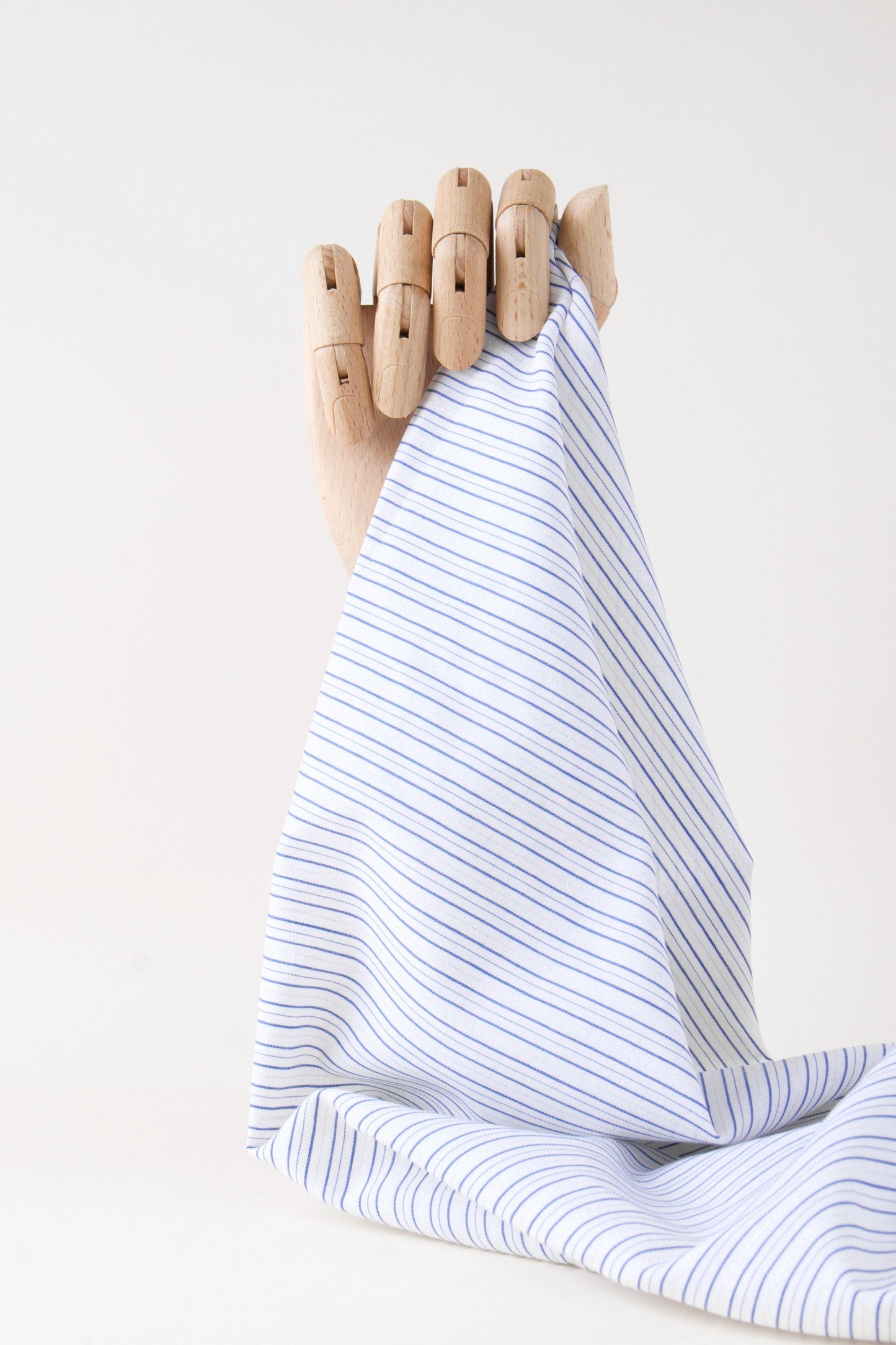 Popeline viscose/coton - Rayée lurex