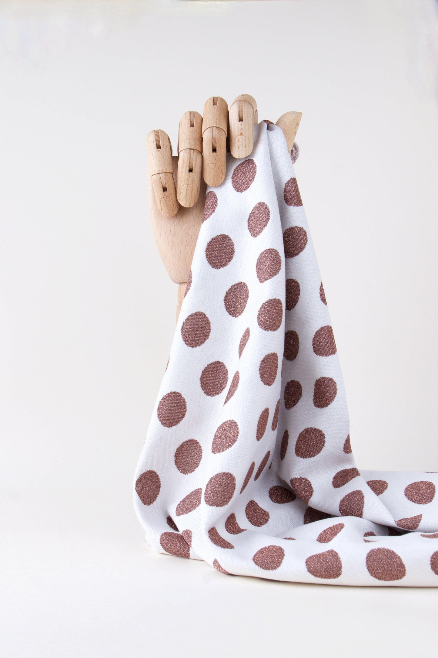 Jacquard à pois lurex