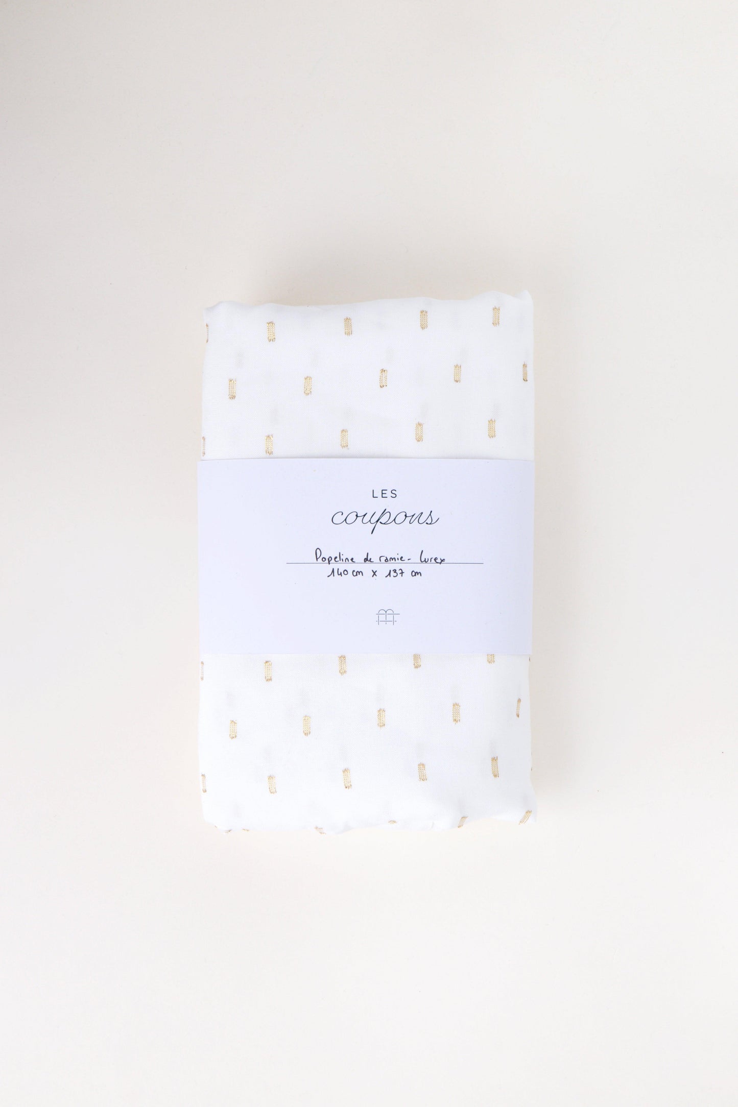 Popeline de ramie - Lurex / Coupon 140 x 137 cm