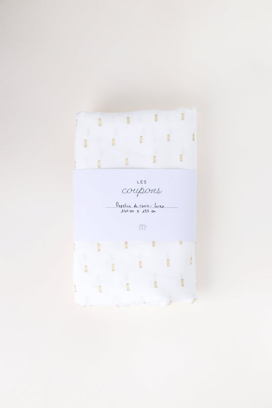 Popeline de ramie - Lurex / Coupon 140 x 137 cm
