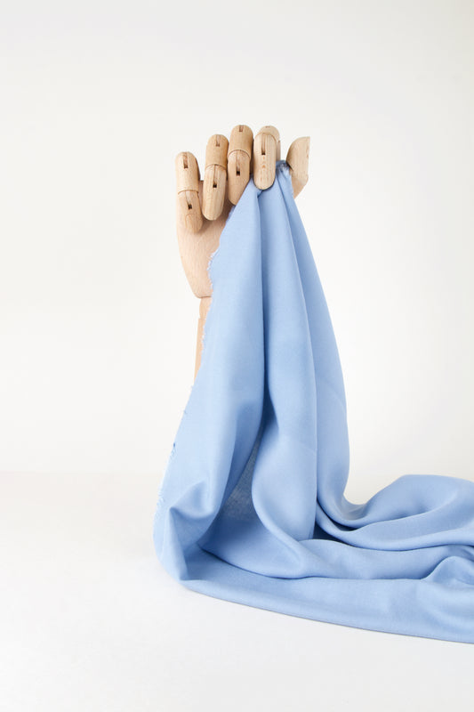 Popeline de viscose - Bleu ciel