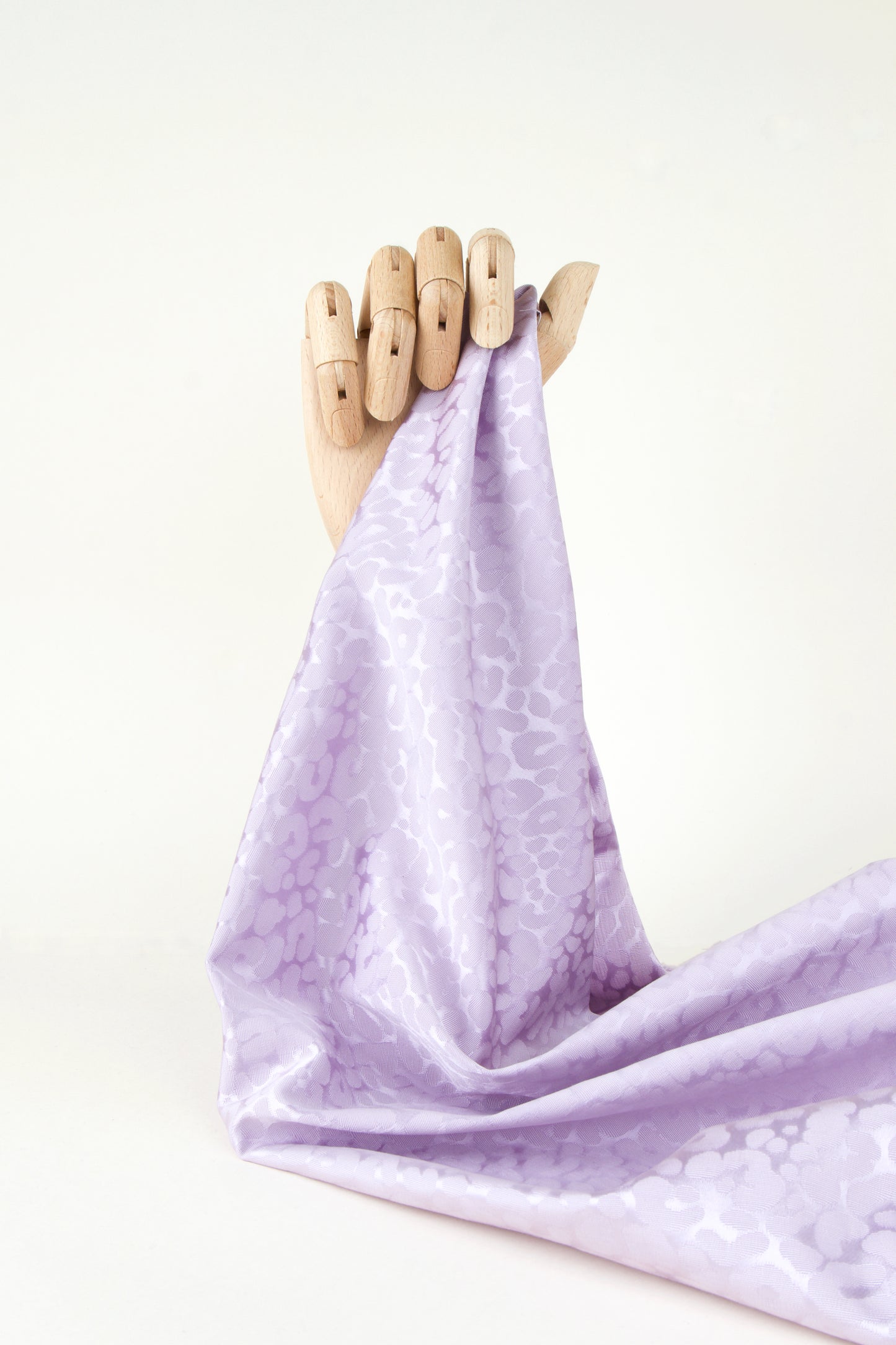Jacquard de viscose - Léopard lilas