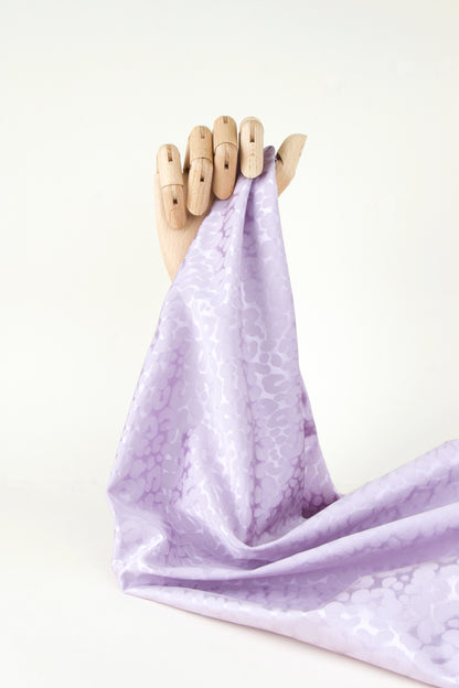 Jacquard de viscose - Léopard lilas