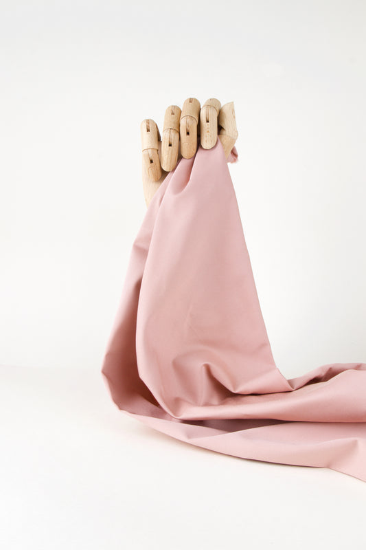 Twill de coton - Rose argile