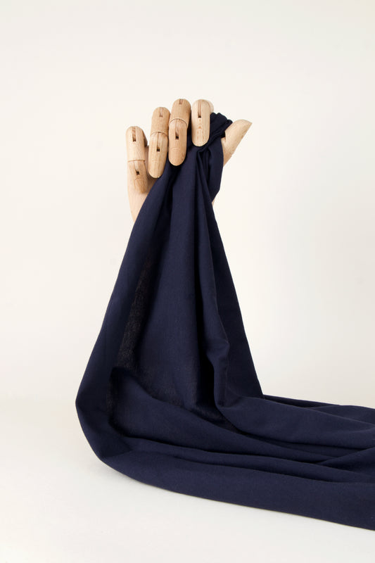 Jersey de coton - Bleu nuit