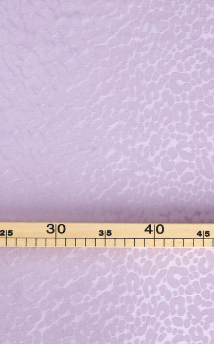 Jacquard de viscose - Léopard lilas