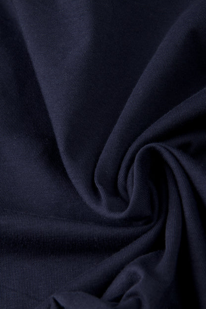 Jersey de coton - Bleu nuit