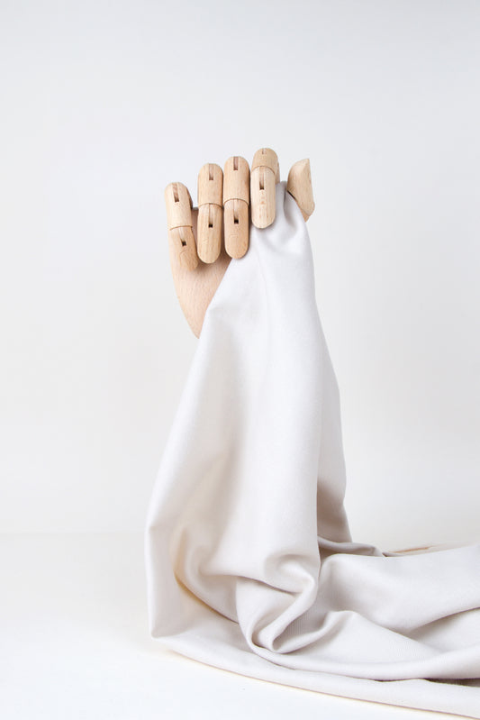 Flanelle de coton bio - Beige dune
