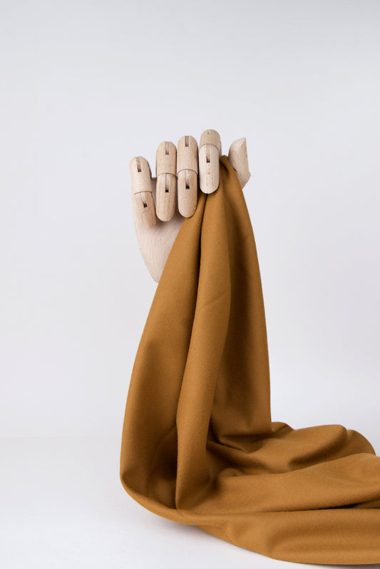 Flanelle de coton bio - Ocre