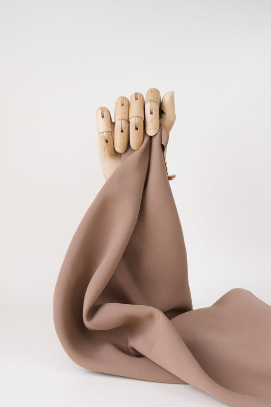 Double crêpe de viscose - Marron glacé