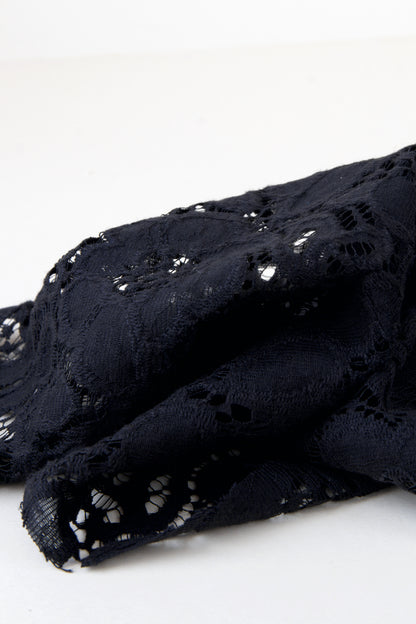 Dentelle florale - Noir