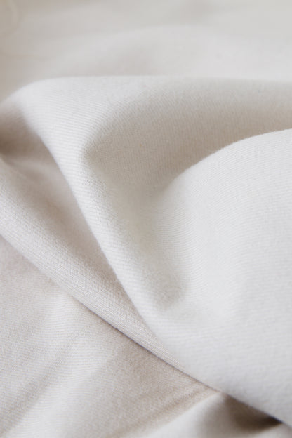 Flanelle de coton bio - Beige dune