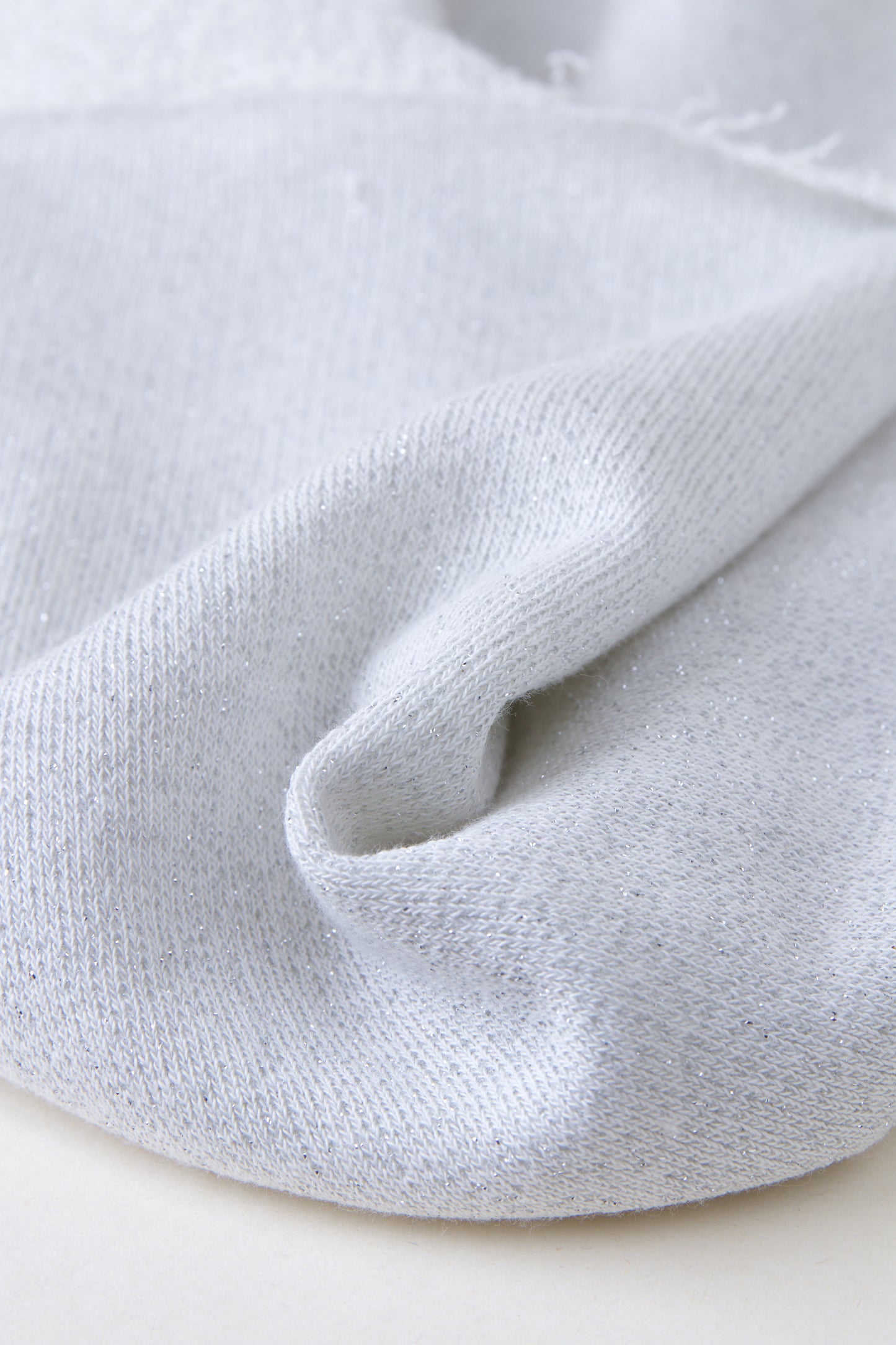 Molleton sweat - Gris nuage & lurex