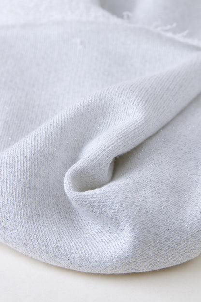 Molleton sweat - Gris nuage & lurex