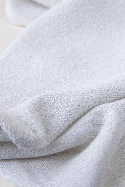 Molleton sweat - Gris nuage & lurex