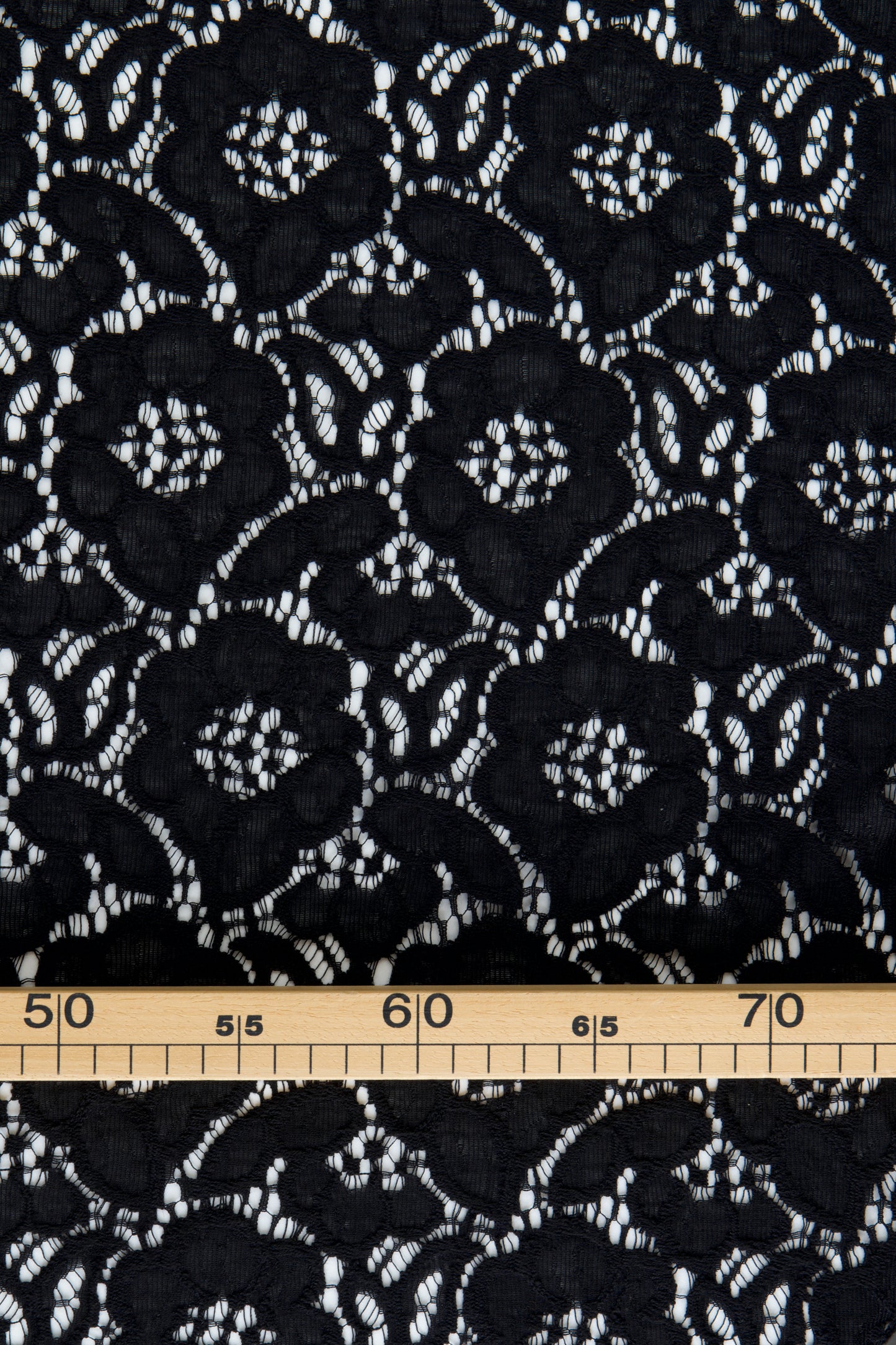 Dentelle florale - Noir