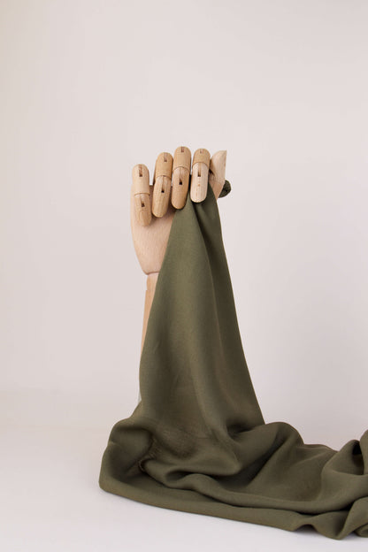 Crêpe de viscose - Kaki