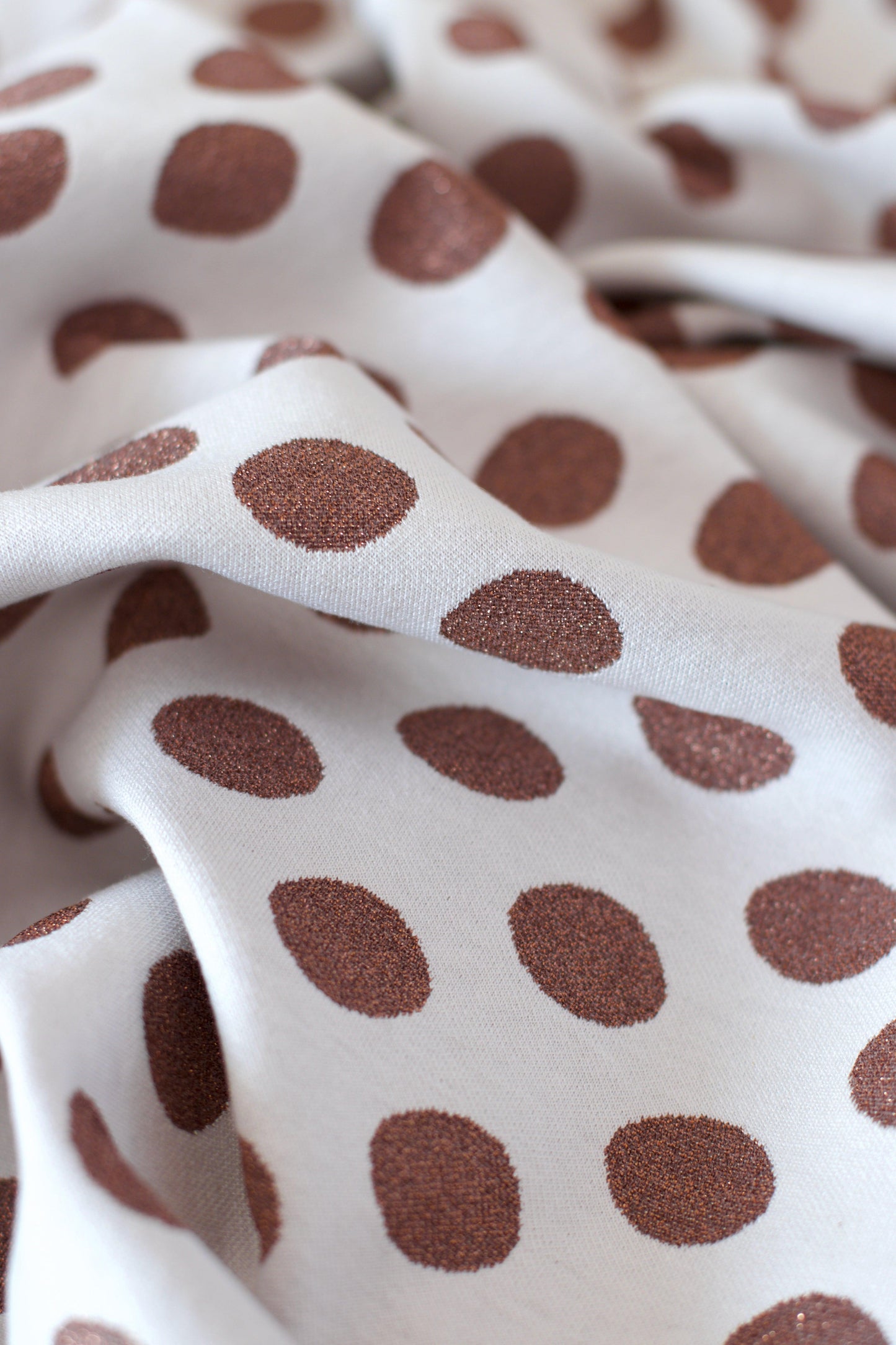 Jacquard à pois lurex
