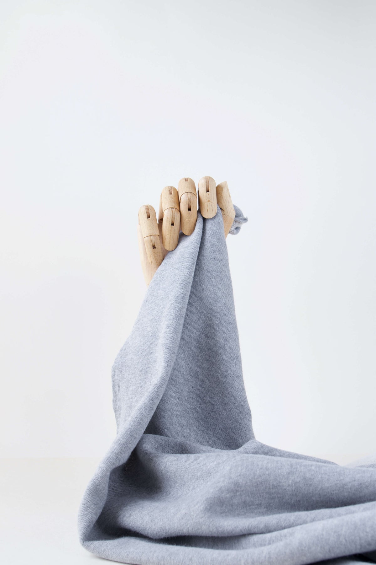Molleton de coton bio - Gris Brume