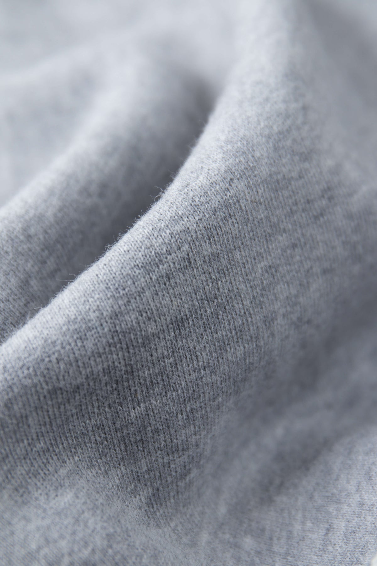 Molleton de coton bio - Gris Brume