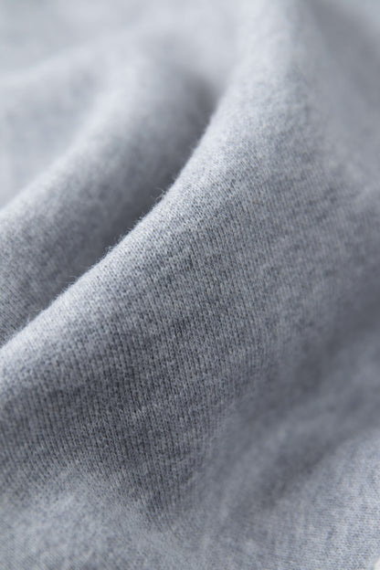 Molleton de coton bio - Gris Brume