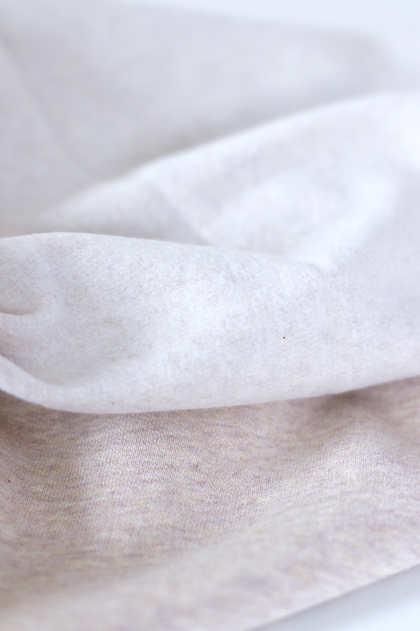 Molleton de coton bio Dune - coupon 80 cm x 165 cm