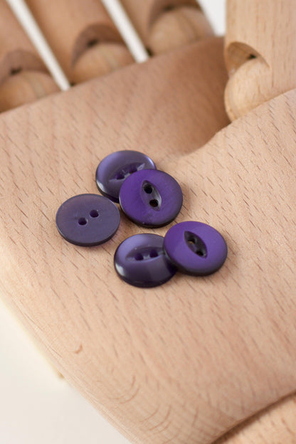Boutons vintages 14 mm - Violet