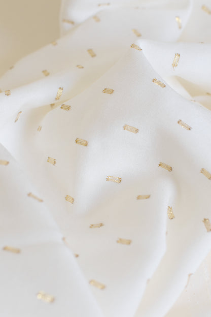 Popeline de ramie - Lurex / Coupon 80 x 137 cm