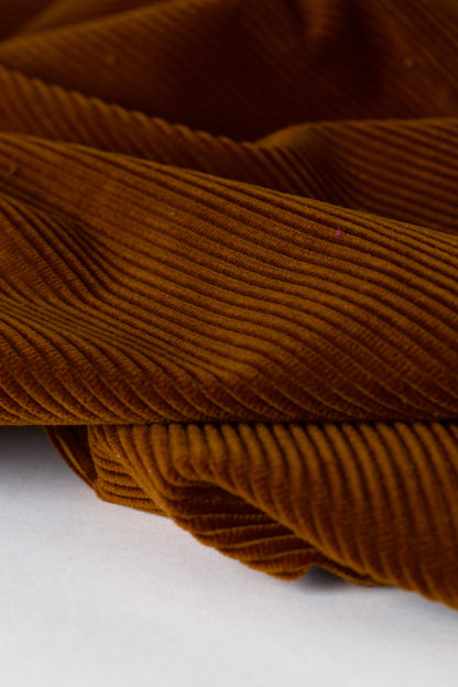 Velours côtelé - Caramel / Coupon 20 x 114 cm