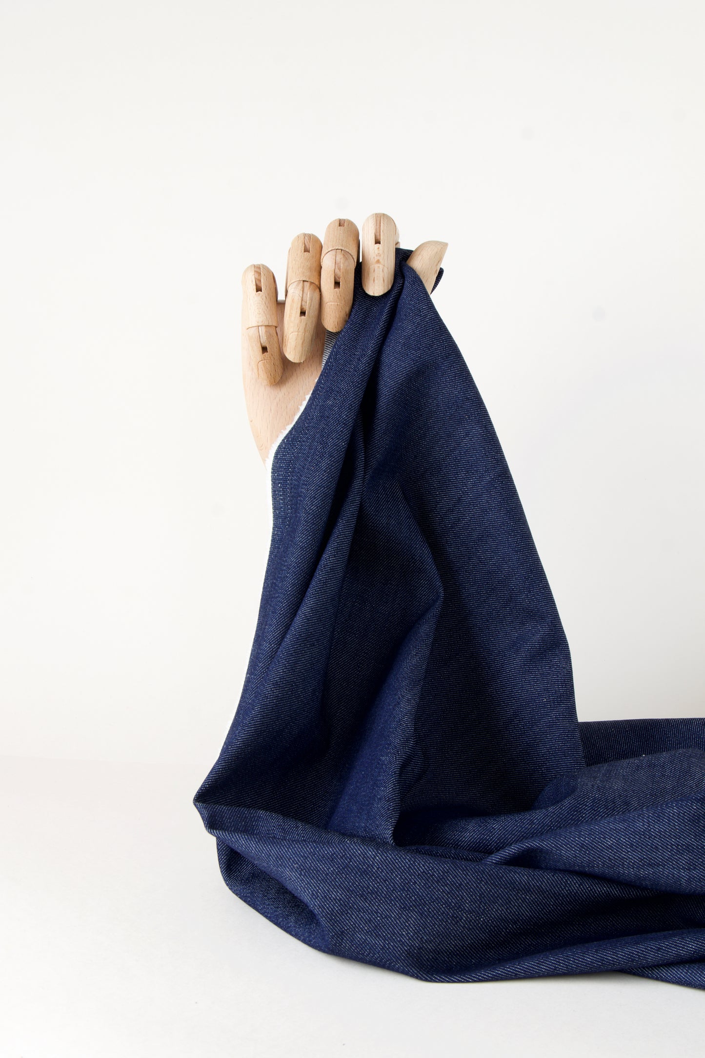 tissu denim en coton bleu foncé pour couture de jeans pour femme, homme, enfant